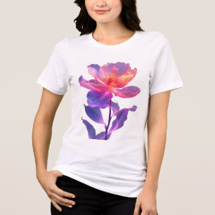 Abril Floral Neon Abstrato Renovação da Primavera 