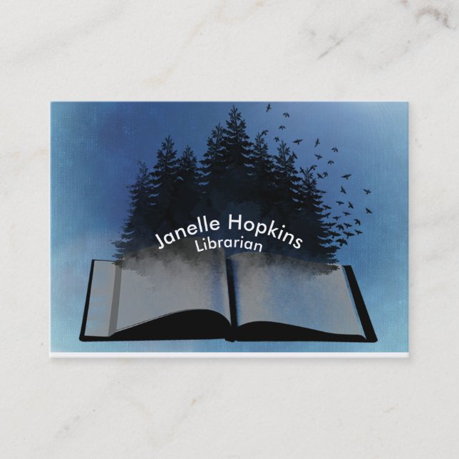 Abrir Cartões de visitas de Livro (Frente)