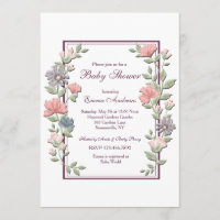 Abrir Convite de Frame Floral