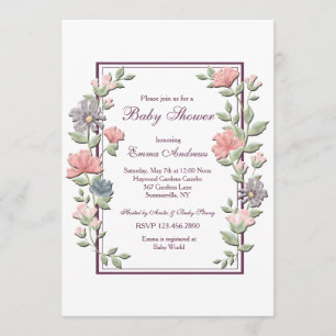 Abrir Convite de Frame Floral