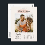 Abrir foto do calendário Salvar a Data Convite<br><div class="desc">Convide convidados para o seu casamento com este calendário personalizável simples e moderno,  guarde o convite de data. A foto no cartão pode ser mudada para a sua. Isto exceto o convite de data é perfeito para qualquer estação.</div>