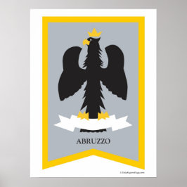 Abruzzo Abruzzi Itália, região Poster