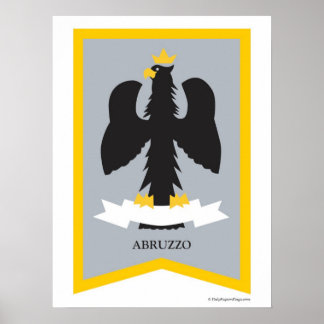 Abruzzo Abruzzi Itália, região Poster