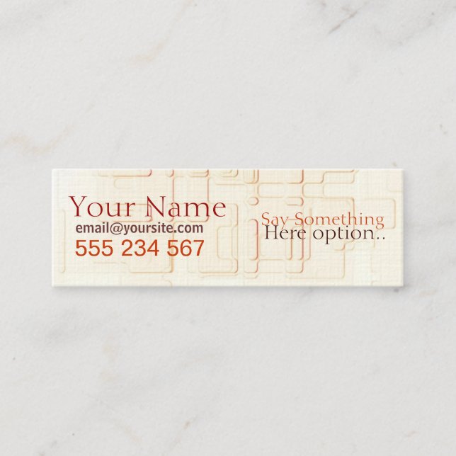 Absatech Mini Cartão de visita (Frente)