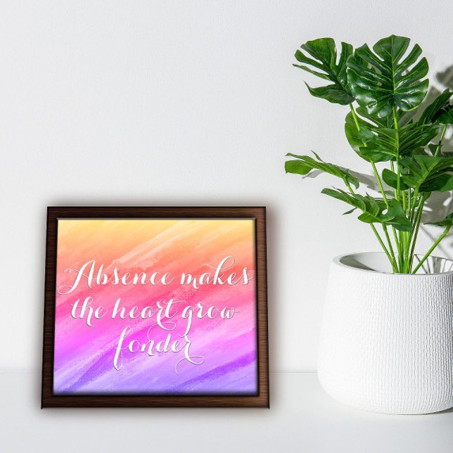 Absence makes the heart encouragement poster (Criador carregado)