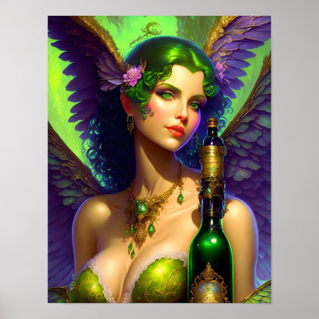 Absinthe Green Fairy Poster (Frente)