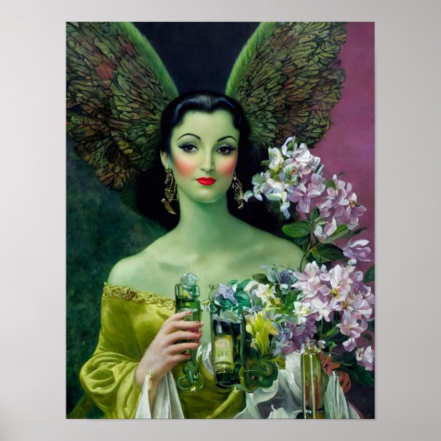 Absinthe Green Fairy Poster (Frente)