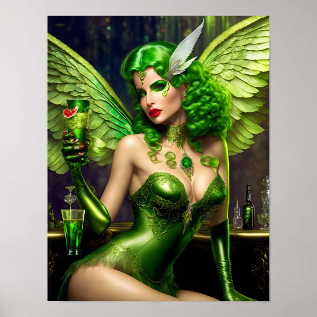 Absinthe Green Fairy Poster (Frente)