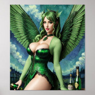 Absinthe Green Fairy Poster