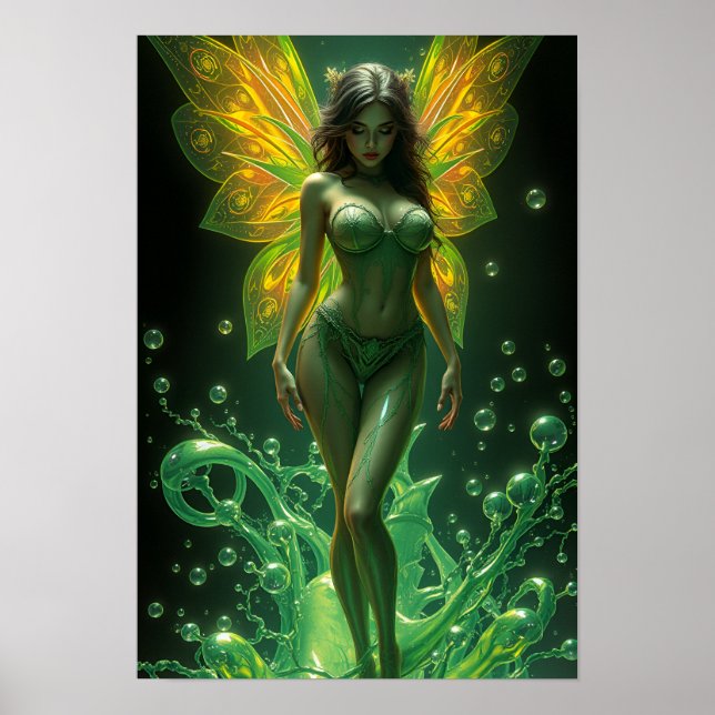 Absinthe Green Fairy Poster (Frente)