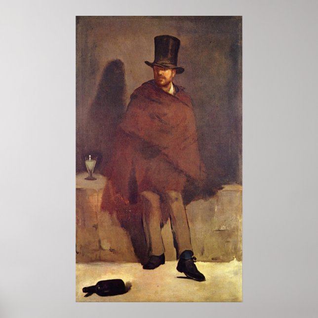 Absinthtrinker Manet, Douard Poster (Frente)