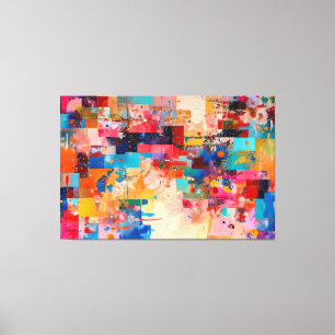 AbSTR_25-037 Abstrato Art Canvas Impressão
