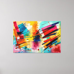 AbSTR_25-058 Abstrato Art Canvas Impressão