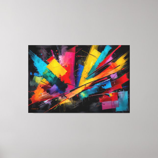 AbSTR_25-063 Abstrato Art Canvas Impressão (Frente)