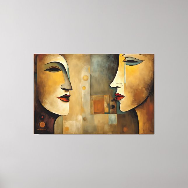 ABSTR_25-089 Abstrato Art Canvas Impressão (Frente)