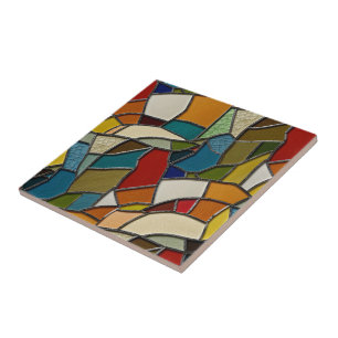 Abstração do Mosaico de Vidro Colorido