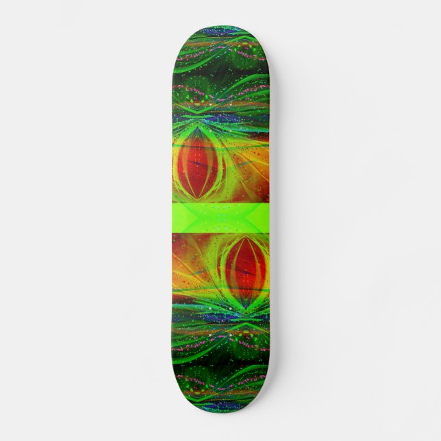Abstract Astronomical Spider Skateboard Deck (Frente)