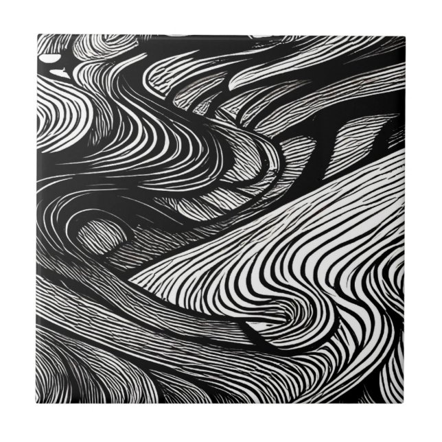 ABSTRACT BLACK AND WHITE    (Frente)
