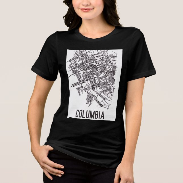 Abstract Black & White Graphic T-Shirt (Frente)