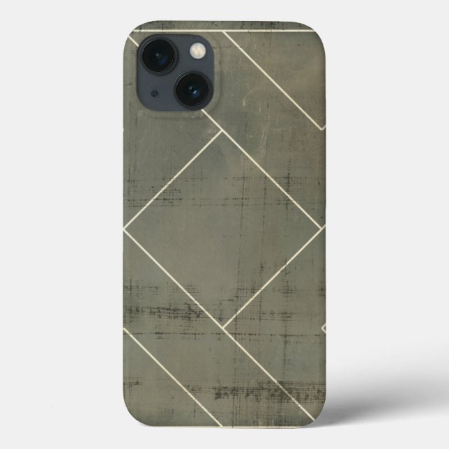 Abstract Blueprint with Geometric Shapes (Verso)