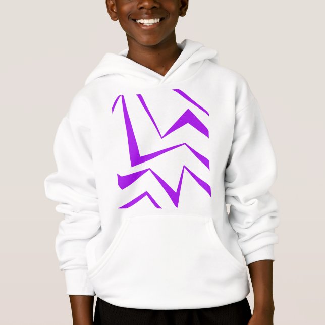 Abstract, bold, vibrant geometric zigzag pattern (Frente)