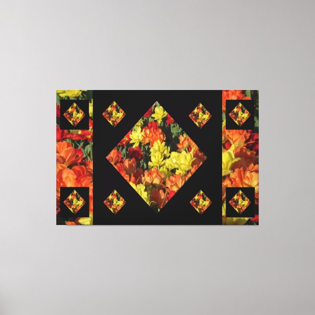 Abstract Carnation Canvas Print (60 X 40) (Frente)