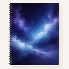 Abstract Deep Space Spiral Notebook