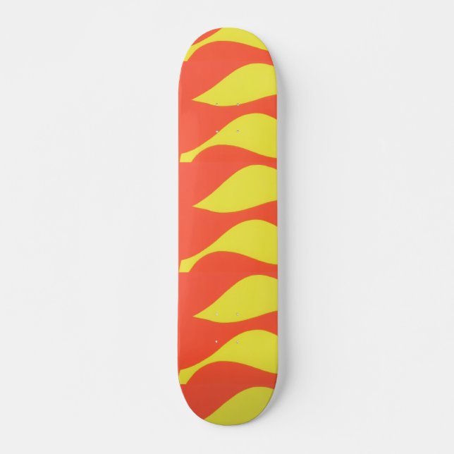 Abstract Fire Skateboard Deck (Frente)