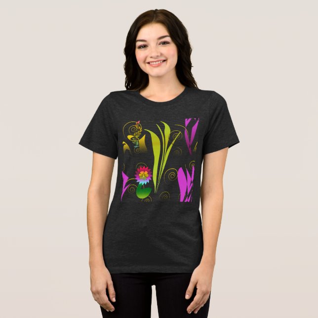 Abstract Floral with Spirals 1 (Frente Completa)