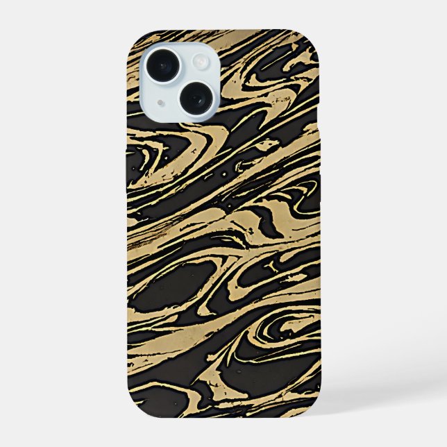 Abstract Fluid Art - Black Marble Effect (Verso)