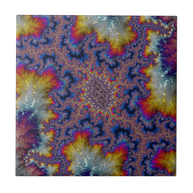 Abstract fractal patterns and shapes. Fractal (Frente)
