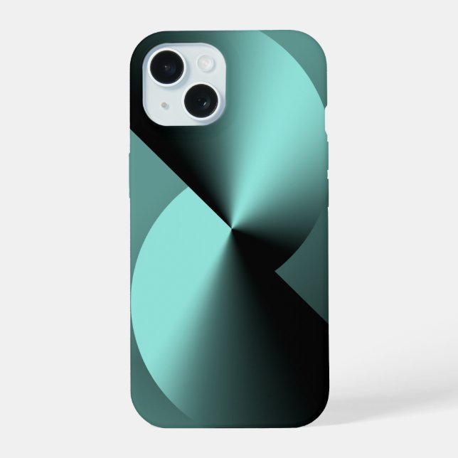 Abstract Geometric iPhone 15 Case (Verso)