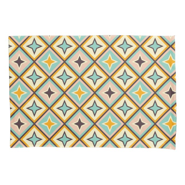 Abstract geometric pattern with diamond shapes (Frente-Esquerda)