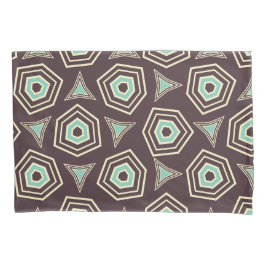 Abstract geometric pattern with layered pentagons 