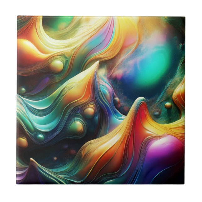 Abstract Landscape Created by Colorful Peaks (Frente)