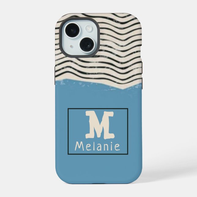 Abstract minimalist artistic lines Monogram (Verso)