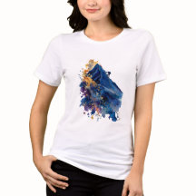 Abstract Mountain Climber | Fluid Ink Watercolor