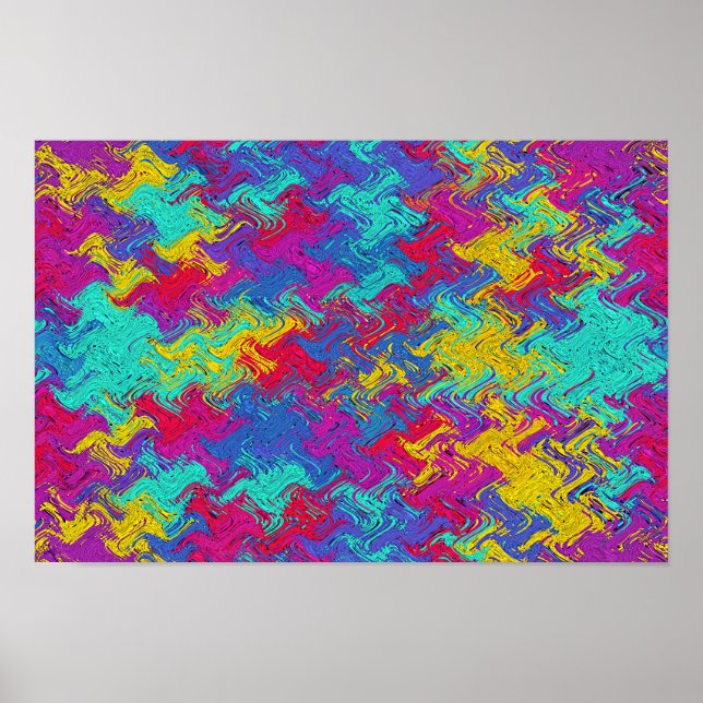ABSTRACT MULTICOLOR WALL ART POSTER (Frente)