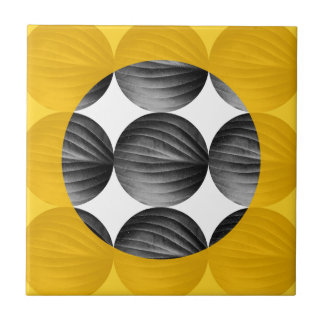 Abstract Mustard Yellow and Grey