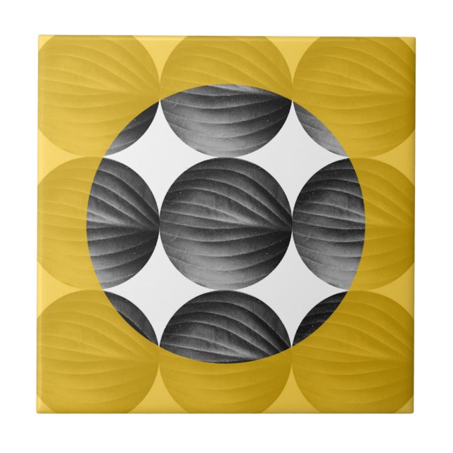 Abstract Mustard Yellow and Grey (Frente)