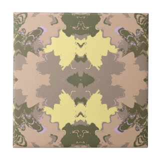Abstract Painting, Peach, Pale Yellow, Olive color