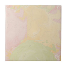 Abstract Pastel Swirl Beige