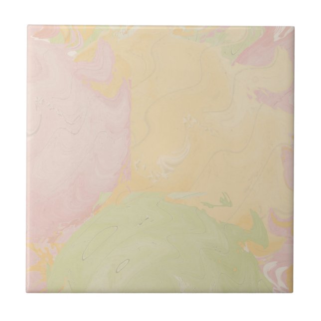 Abstract Pastel Swirl Beige (Frente)