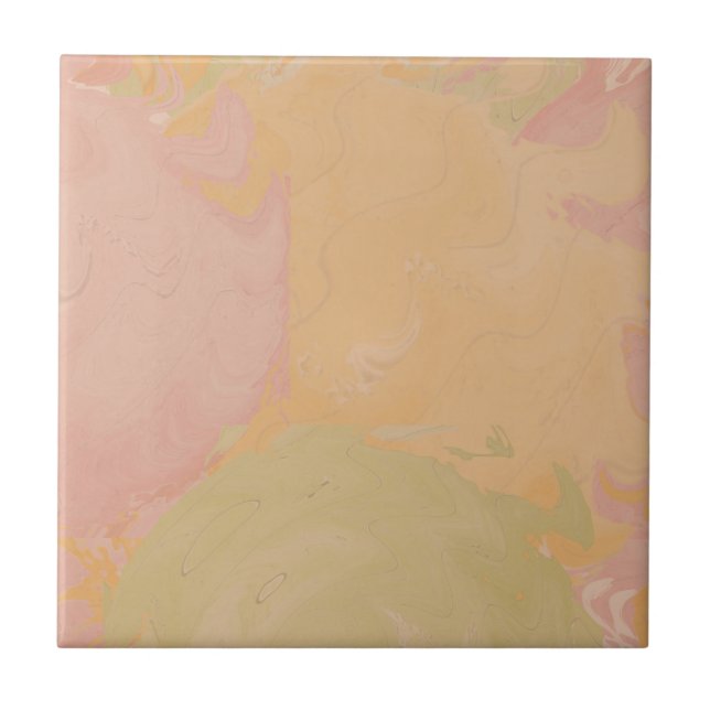 Abstract Pastel Swirl Earthy (Frente)