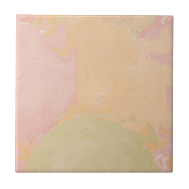 Abstract Pastel Swirl Peach (Frente)