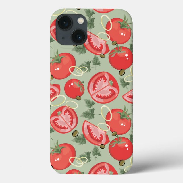 Abstract pattern with tomato (Verso)