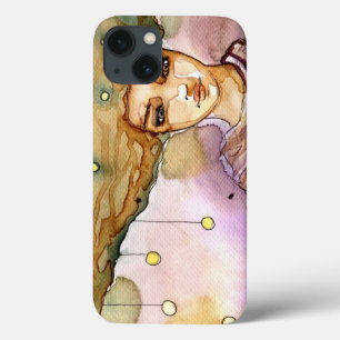 Abstract portrait and pretty woman