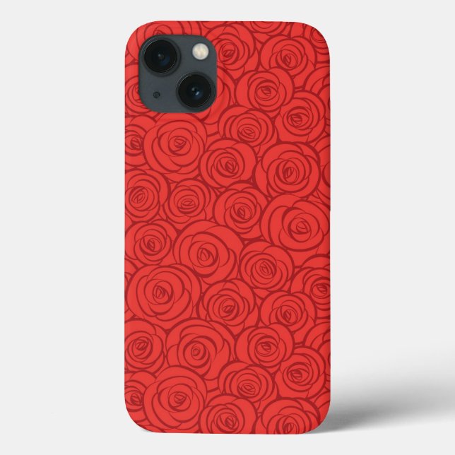 Abstract Red Roses Background (Verso)