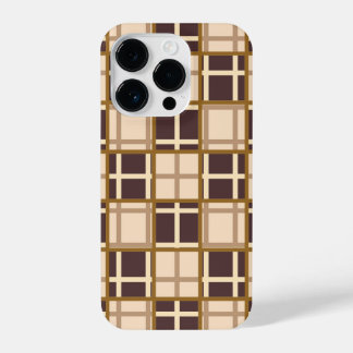 Abstract Shades of Brown iPhone 14 Pro Case