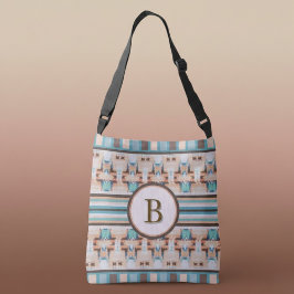 Abstract Southwest Blue and Brown Tote Bag